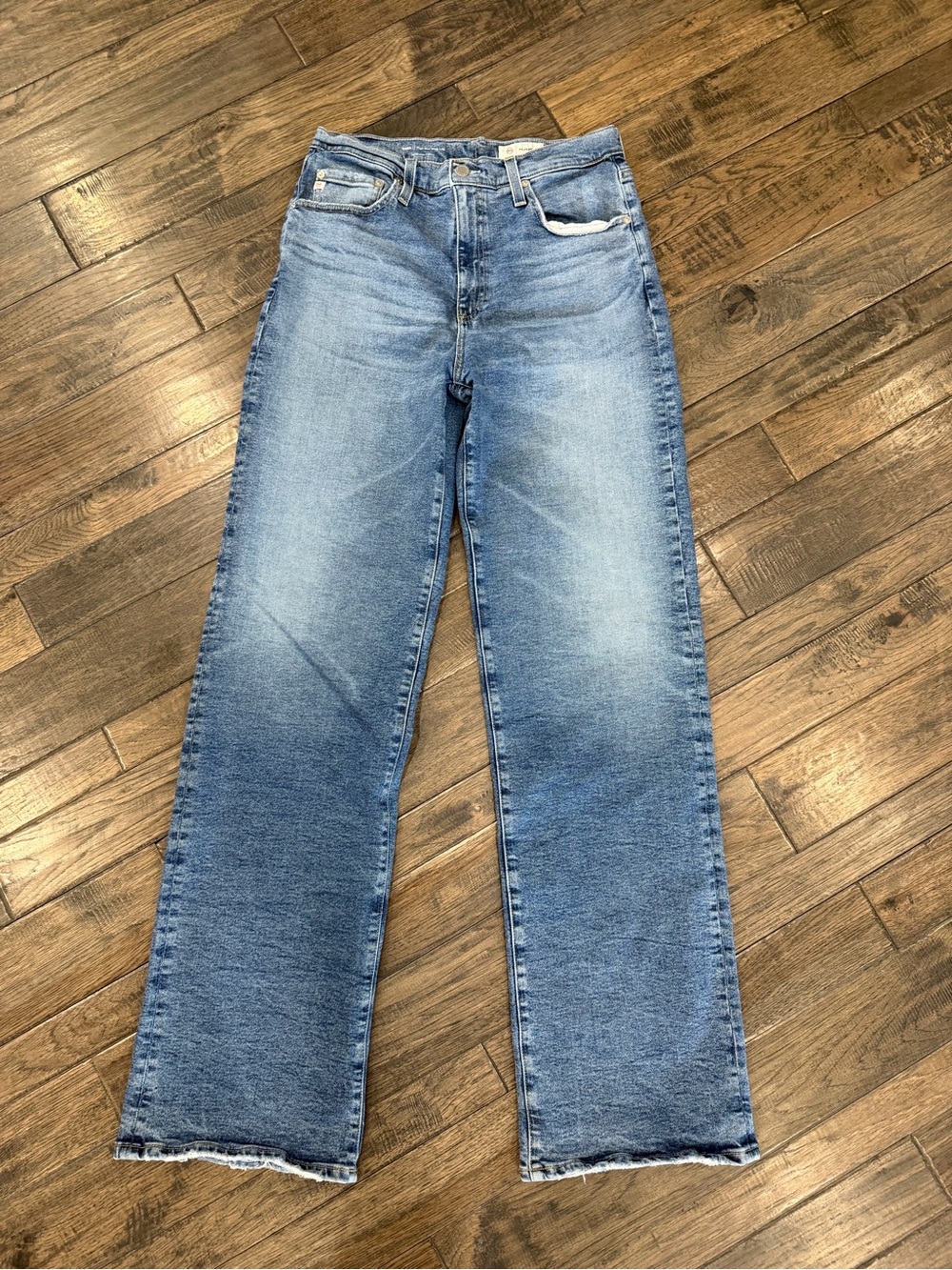 AG Kora High Rise Wide Leg Jeans 29 18 Years Atlantic Worn 1x Like New!